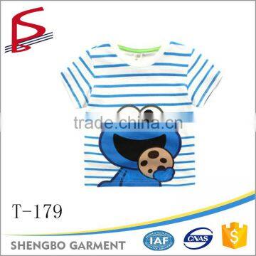 Printed Cute Animal Cartoon 100% Cotton Summer Children t Shirt