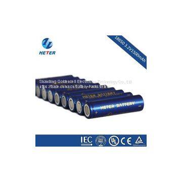 3.2V 1400mAh, 1500mAh, 1600mAh LiFePO4 Lithium 18650 Battery photo-2