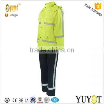 Fluorescent Hi-vis Durable Water-repellent Salable Raincoat photo-3