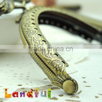 85mm 3.35inch Antique Brass Two Birds Kiss Lock Metal Handbag Purse Frame photo-6