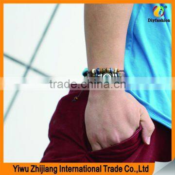 Stainless Steel Magnetic Clasps Pu Leather Bracelet photo-6