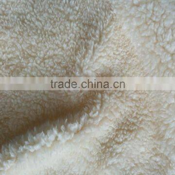 hot sale polyester velveteen sherpa knitted fabric china manufactuer