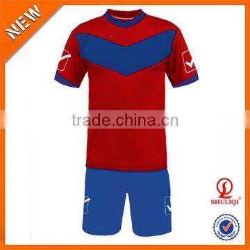 Hot sale manufacturer custom albanian soccer jersey garment factory H-1174