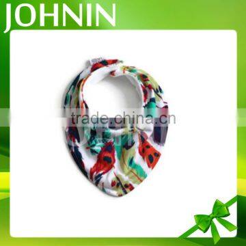 New Design Fashion 100% Organic Muslin Baby Bandana Drool Bibs photo-3