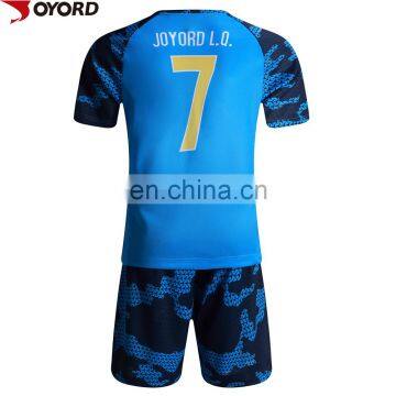 Free design quick dry men football uniform malaysia soccer jersey