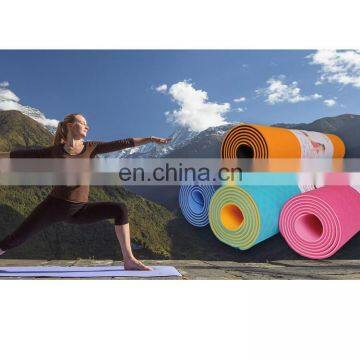 Nice quality eco friendly custom label TPE yoga mat/gym mats