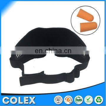 Sleep Mask 3D Contoured and Extremely Comfortable Nylon Eye Mask Perfect for Travel Meditation Shift Workers With Ear Plugs photo-4