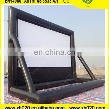 Outdoor film advertising back projection black diamond projector screen