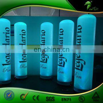 Colorful LED Light Inflatable Tube , LED Inflatable Advertising Pillar With Light