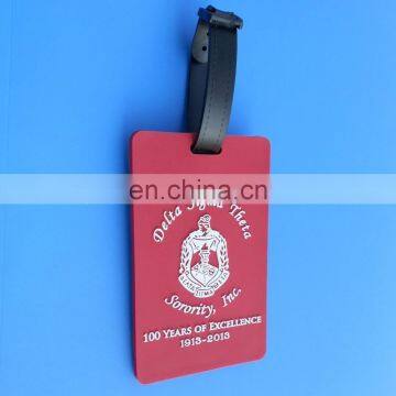 sorority 100 years souvenir rubber luggage tag