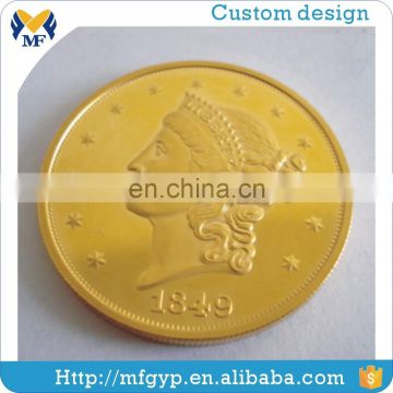 Gold Plating metal coins with 2D/3D design