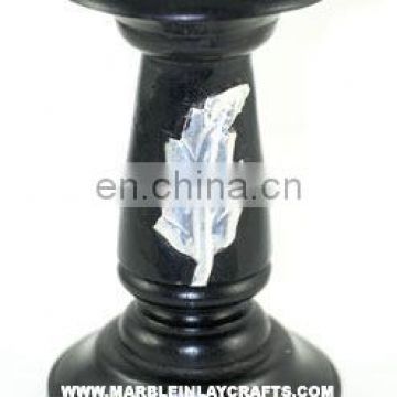 Black Stone Candle Lamp