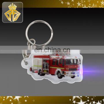 Hot-Press PVC LED Key Tag in Truck Shape