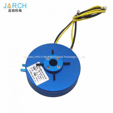 Through hole 10a electric swivel slip ring rotary joint electrical connector