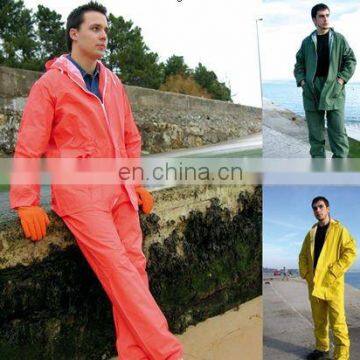 Pvc rainsuit/nylon rainsuit