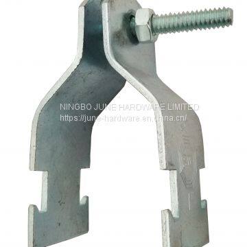 Galvanized steel strut clamp