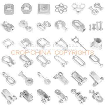 Wholesale Galvanized Electric Power Line Fitting / Pig Tail Hook Bolt / Anchor Hook Bolt