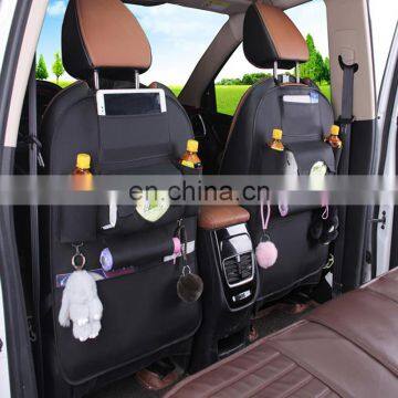 100%felt + leather car seat back organizer