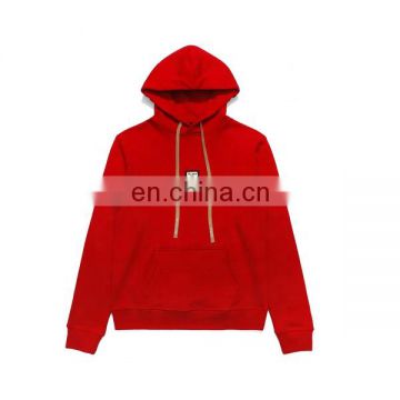 DiZNEW Plain Slim Fit 100% Cotton Pullover Custom Red Hoodie Men