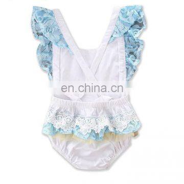 Infant Baby Girls Cartoon Lace Bodysuit Girls Romper Jumpsuit Cute Headband Outfit Baby Clothes Free Ship photo-6