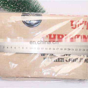 2020 New Christmas Linen Gift Bag Santa Claus Drawstring Canvas Santa Sack Christmas Stockings & Gift Holders Accessories photo-3