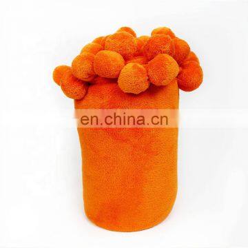 Super Soft Touch Home Textile Pompom Flannel Fleece High Quality Bed Throw Blankets for Adult photo-4