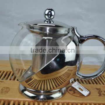 1200ml glass teapot with infuser,big volume 6406