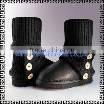 Knit boots collar snow boots for women used boots for sale