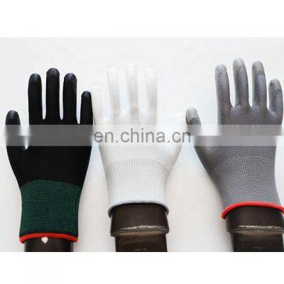 Wholesale Free Sample EN388 White Nylon Polyurethane Palm Fit Dipped Electronic PU Gloves photo-5