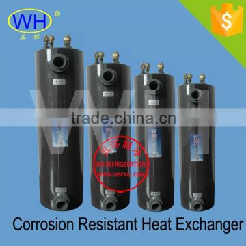 WHC-10.0EC Titanium tube PVC shell heat exchanger price