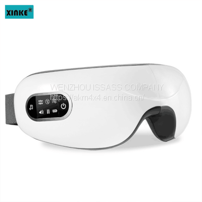 Wireless Air Pressure Vibration Digital Eye Massager Vibration Magnetic Acupuncture Therapy Relief Heat Compress Eye Mask photo-5