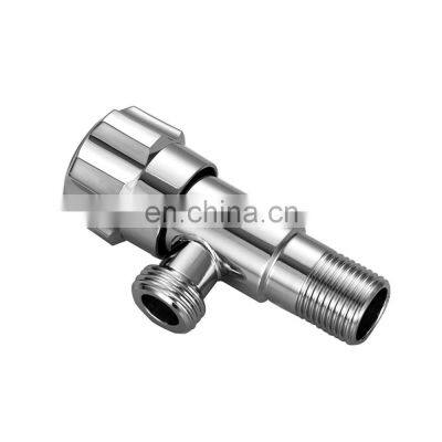 Water Heater Control Handle Faucet 2 1/2 Ss Washinf Machine Two Ways Valves Brass Angle Valve Chrome Finishing