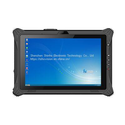 10 Inch Rugged Tablet IP65 I7-8550U 16GB 512GB Rugged Tablet PC Support One Dimensional QR Code Scanner