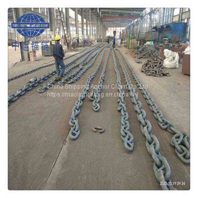 Korea 73MM Stud Link Anchor Chain With NK CCS BV LR--China shipping anchor chain