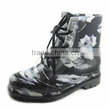Patterned Transparent Martin Boots For Women photo-5