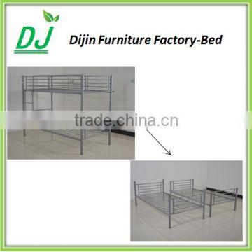 High quality school military metal bed frame separetable steel bunk bed