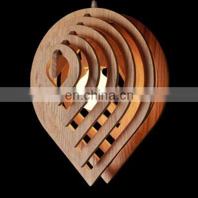 Tonghua New Arrival Nordic Style Wood Pendant Light E26 E27 Lamp Holder LED Edison Bulb Homestay Creative Hanging Lamp