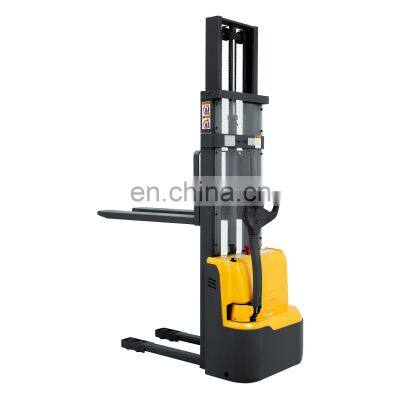 Automatic Electric Stacker Forklift With Straddle Forks With 3 Meters Lifting Height Capacity Electric Walkie Straddle Stacker photo-2