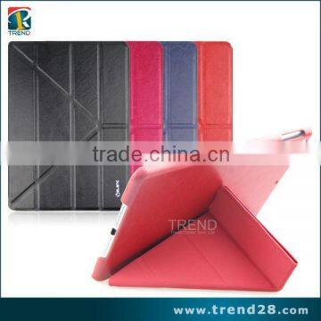 wholesale folding leather flip cover case for ipad air tablet