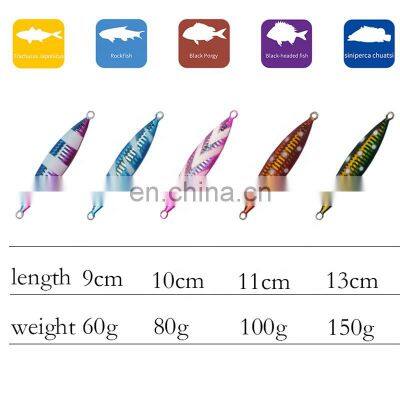 60g 80g 100g 150g 200g Slow Metal Jigging Lure Sinking Glow Slow Pitch Jigging Lure photo-2