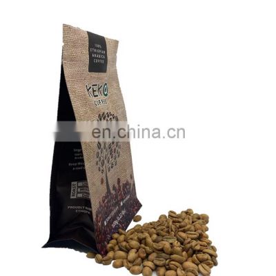 16oz custom print arabica coffee pouch 1kg coffee beans foil packaging bags side gusset coffee bags