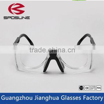 Shatterproof industrial safety glasses in china free sample safety glasses clear lens for indoor and outdoor work