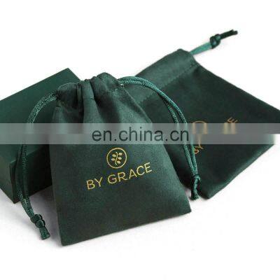 PandaSew 8*10 cm High Quality jewelry custom size Suede packaging pouch drawstring