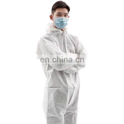 SMS Disposable Coverall White Coverall Suit Fabric for coverall