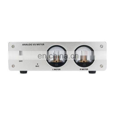 Finished Machine Aluminum Alloy Panel LED White Backlight Head Level Meter VU Meter With Sound Control Driver Board photo-2