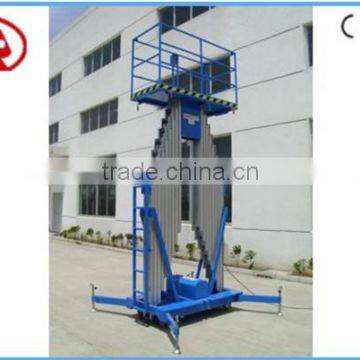 mobile high capacity double aluminum alloy mast platform lift China for sale