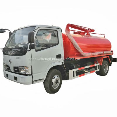 Fecal suction truck price Dongfeng 4x2 4x4 5000 liters vacuum septic truck