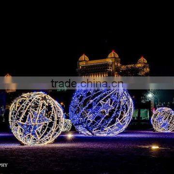 Ramadan Eid decoration led light ball with star for mall