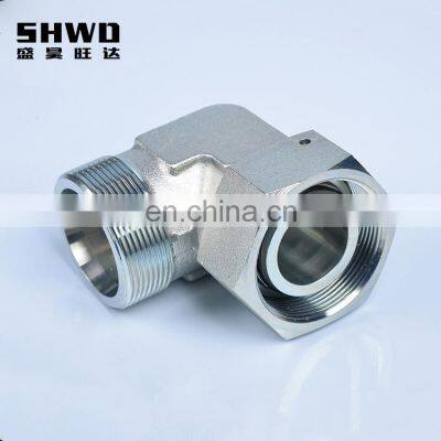 1CM Metric Thread Male 60 Degree Cone Seat Straight Hydraulic Fitting For Pipe Seal Connection