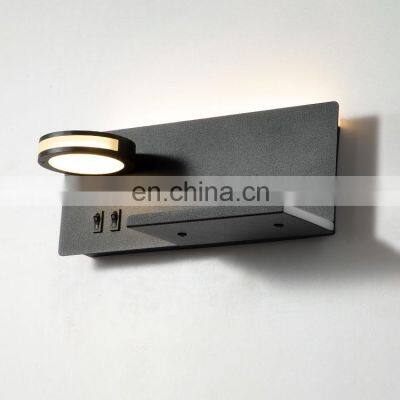 Led Wall Lamp Reading Light For Bedroom Hotel Headboard Night Book Lamp Rotation Bedside Wall Lamp With 3W Spot Led Light photo-2